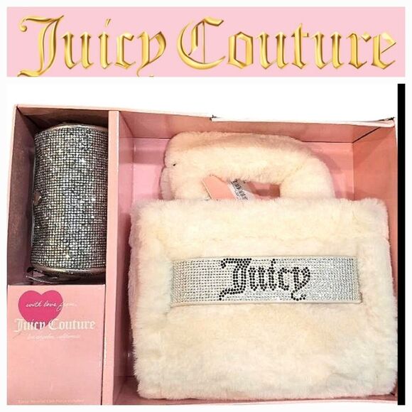 Juicy Couture Angel Mini Tote & Barrel Coin Purse Set - Picture 2 of 10